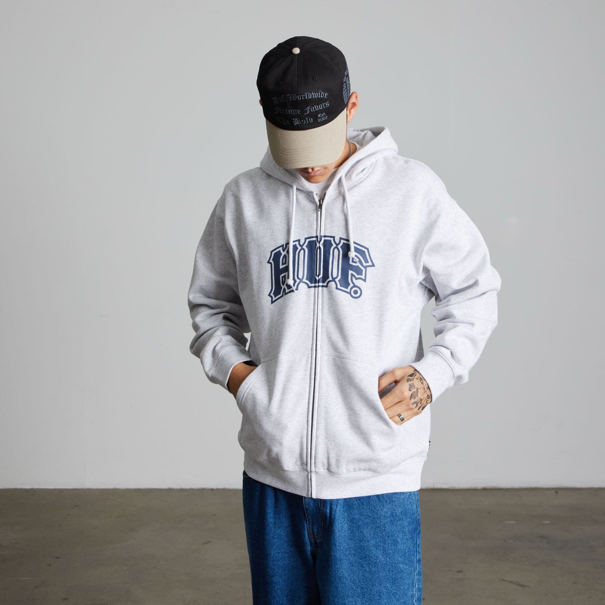 huf felpe Classic Arch Fz Hoodie
