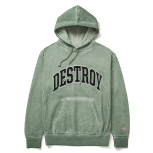 DESTROY REBUILD FADED P/O HOODIE - BASIL