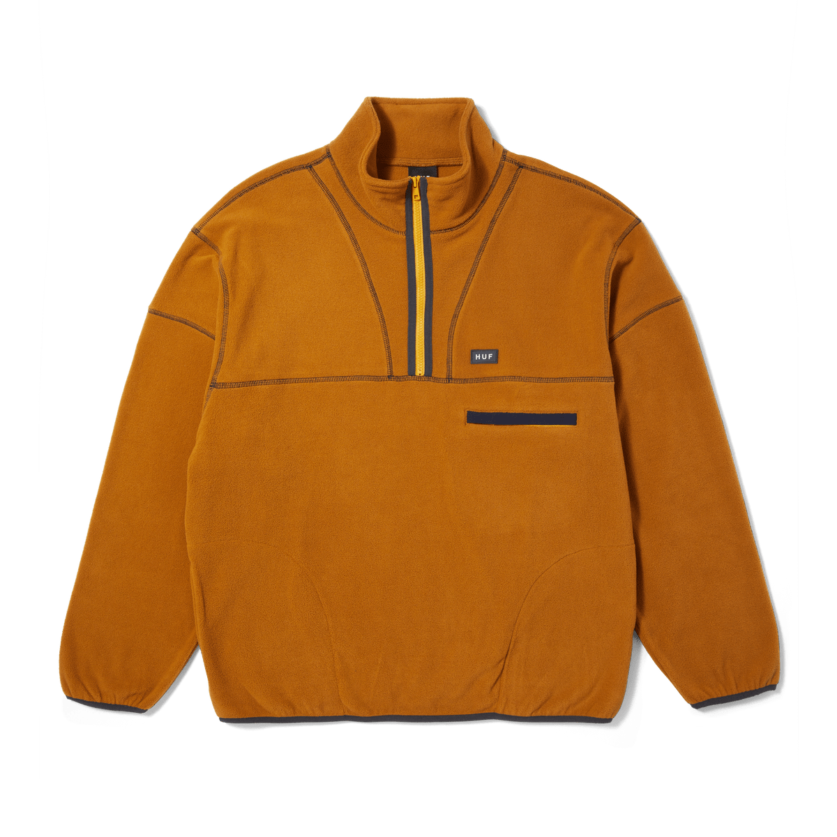 huf felpe ELYSIAN QUARTER ZIP FLEECE