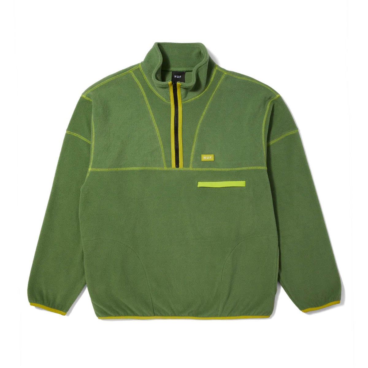huf felpe ELYSIAN QUARTER ZIP FLEECE