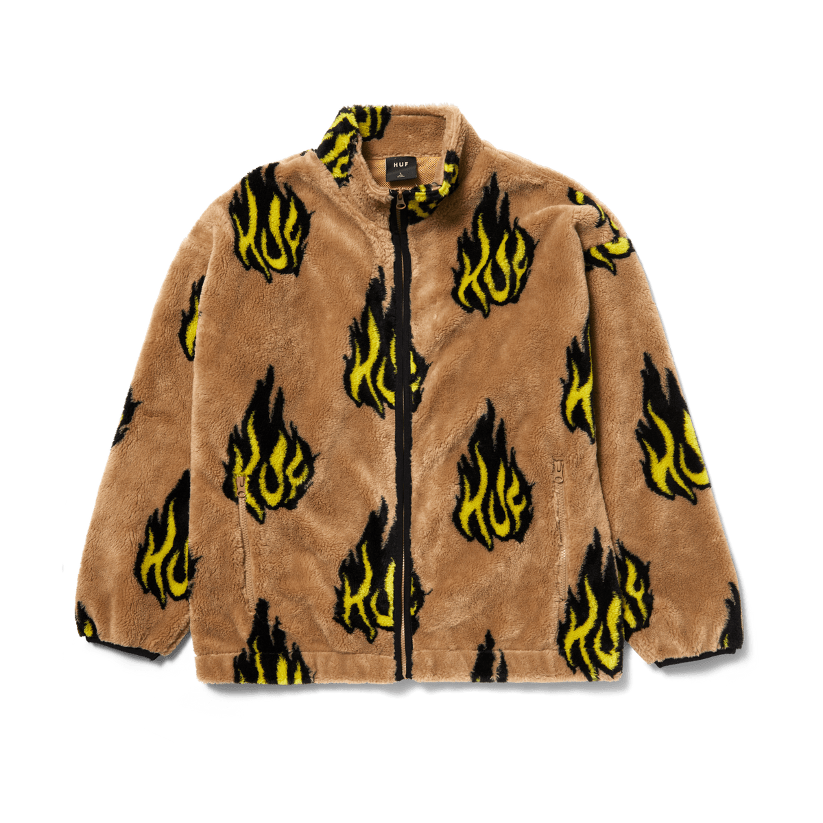 huf felpe FLAMIN ZIP SHERPA FLEECE