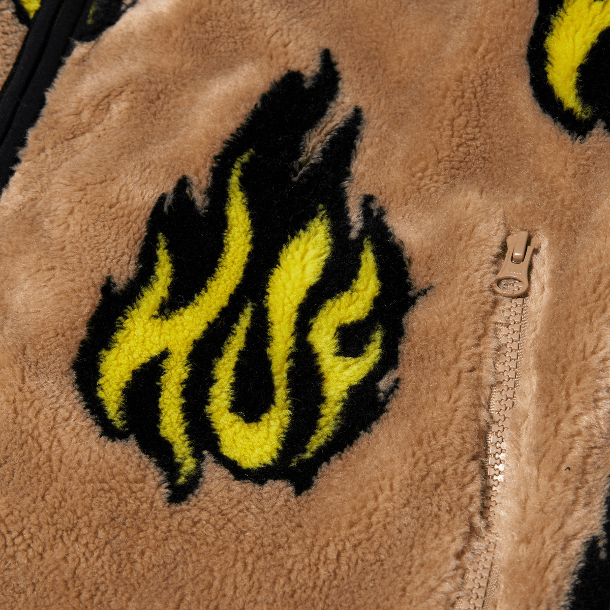huf felpe FLAMIN ZIP SHERPA FLEECE