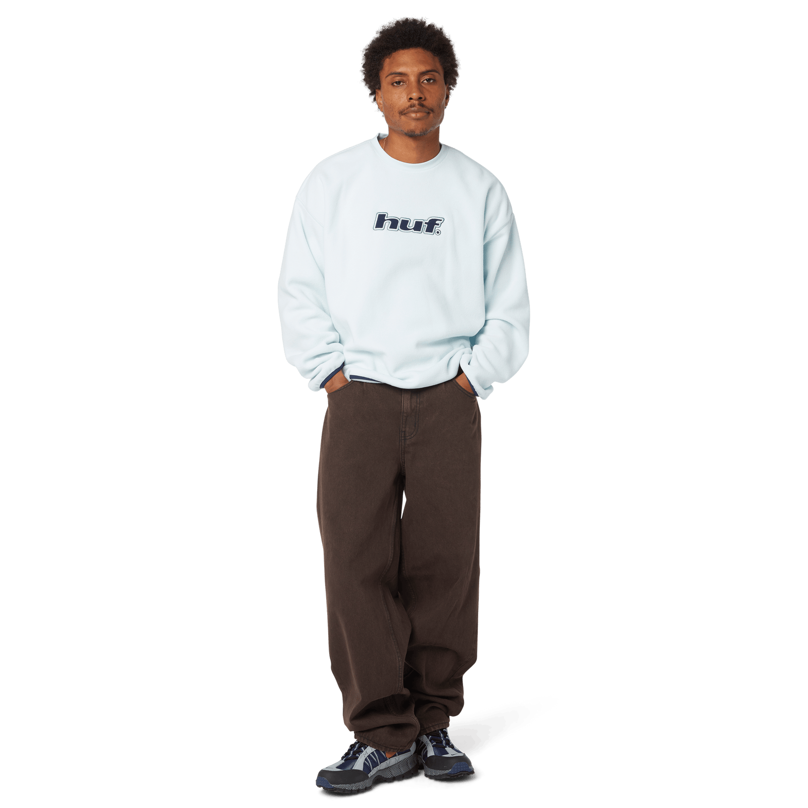 huf felpe H Dot Polar Fleece Crewneck