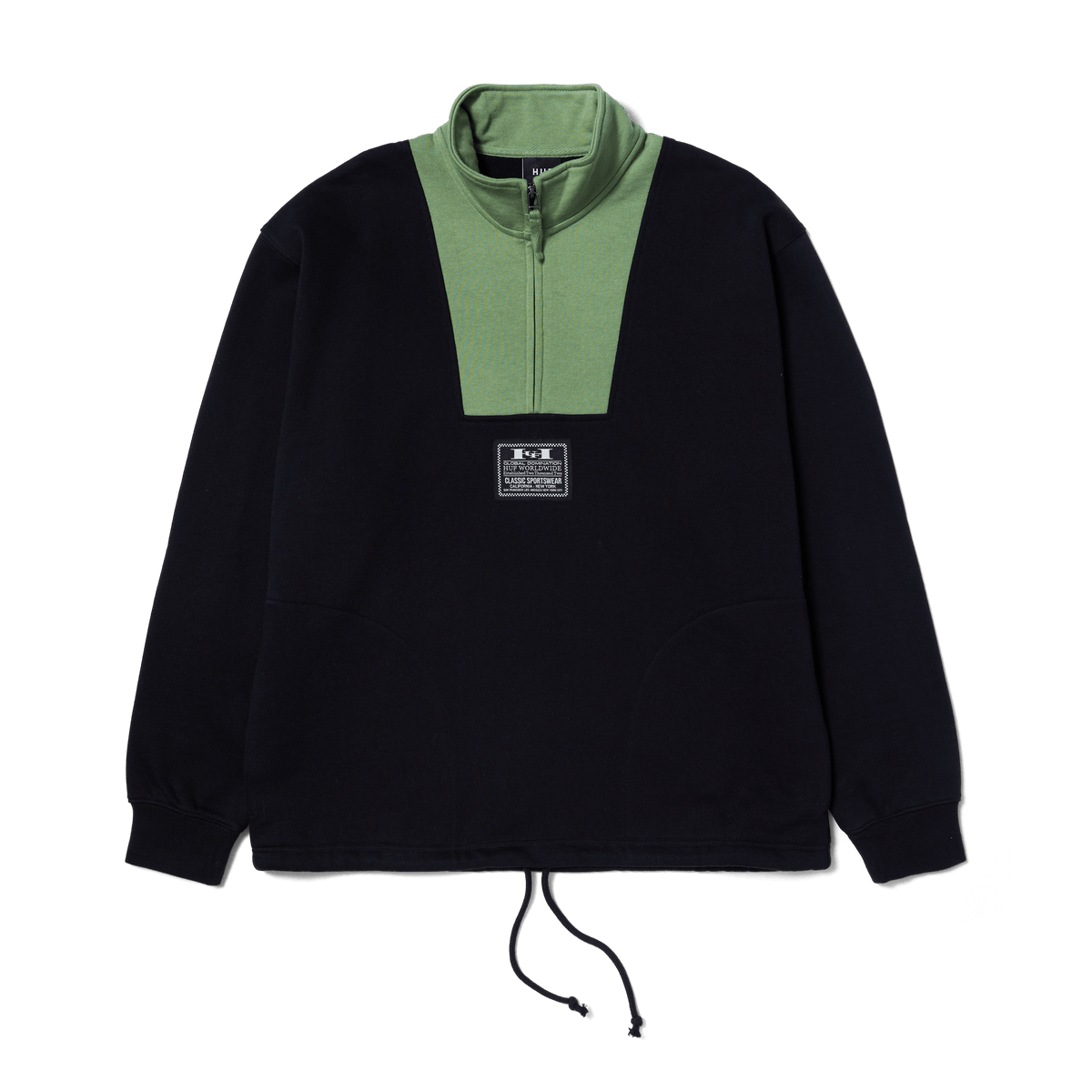 huf felpe HARRISON 1 4 ZIP FLEECE