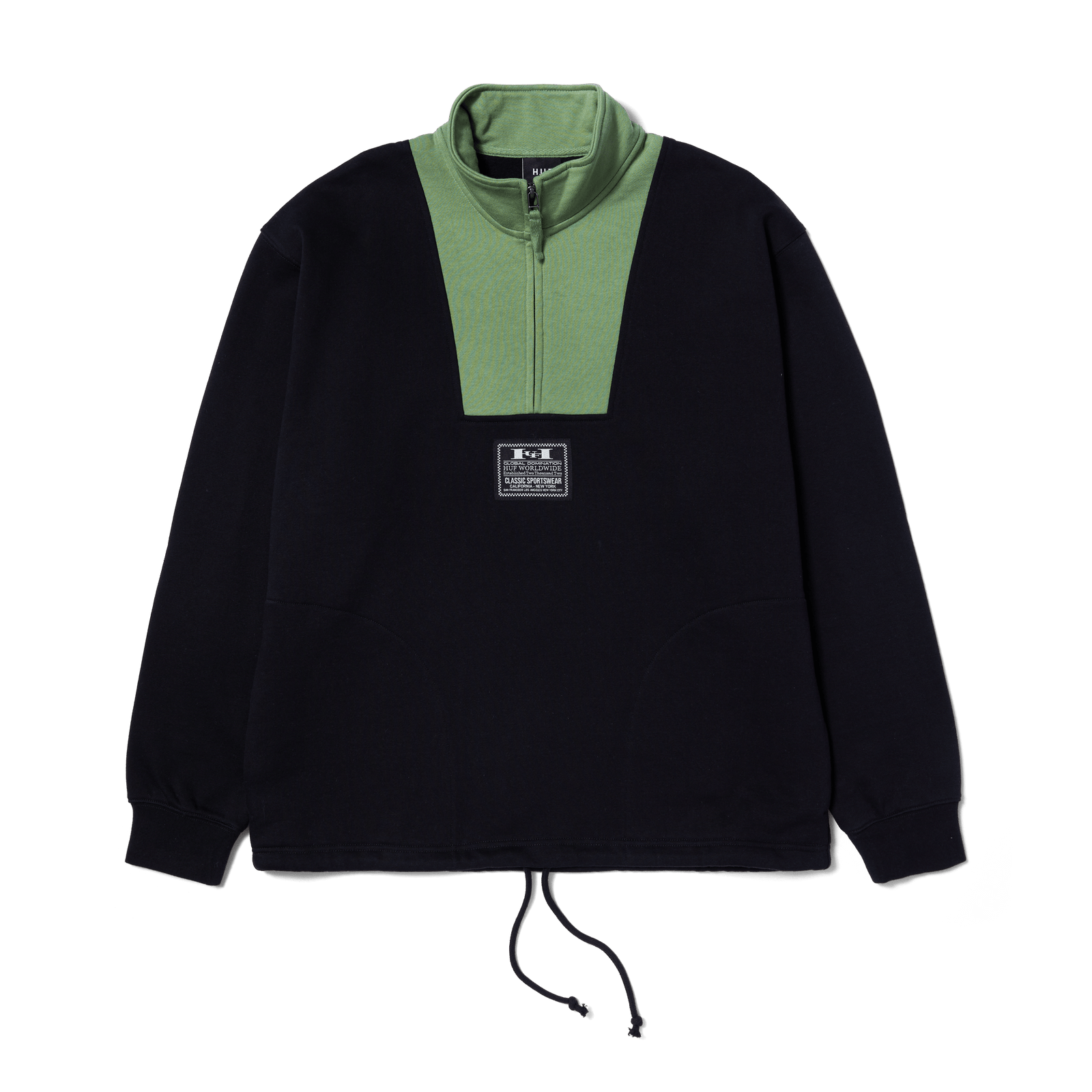 huf felpe HARRISON 1 4 ZIP FLEECE