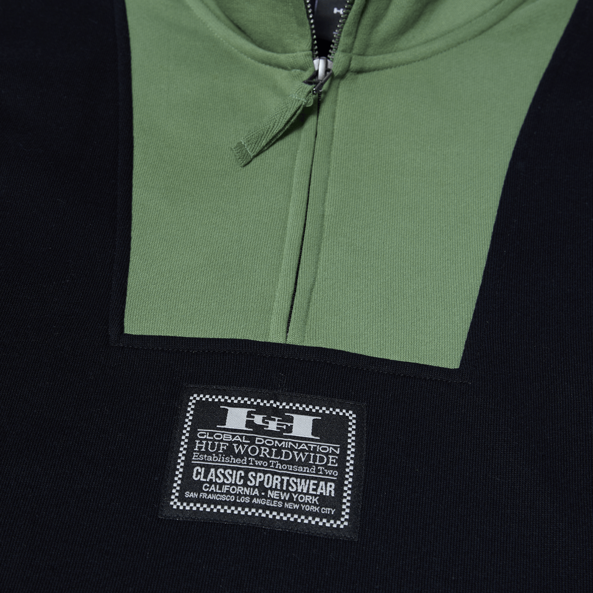huf felpe HARRISON 1 4 ZIP FLEECE