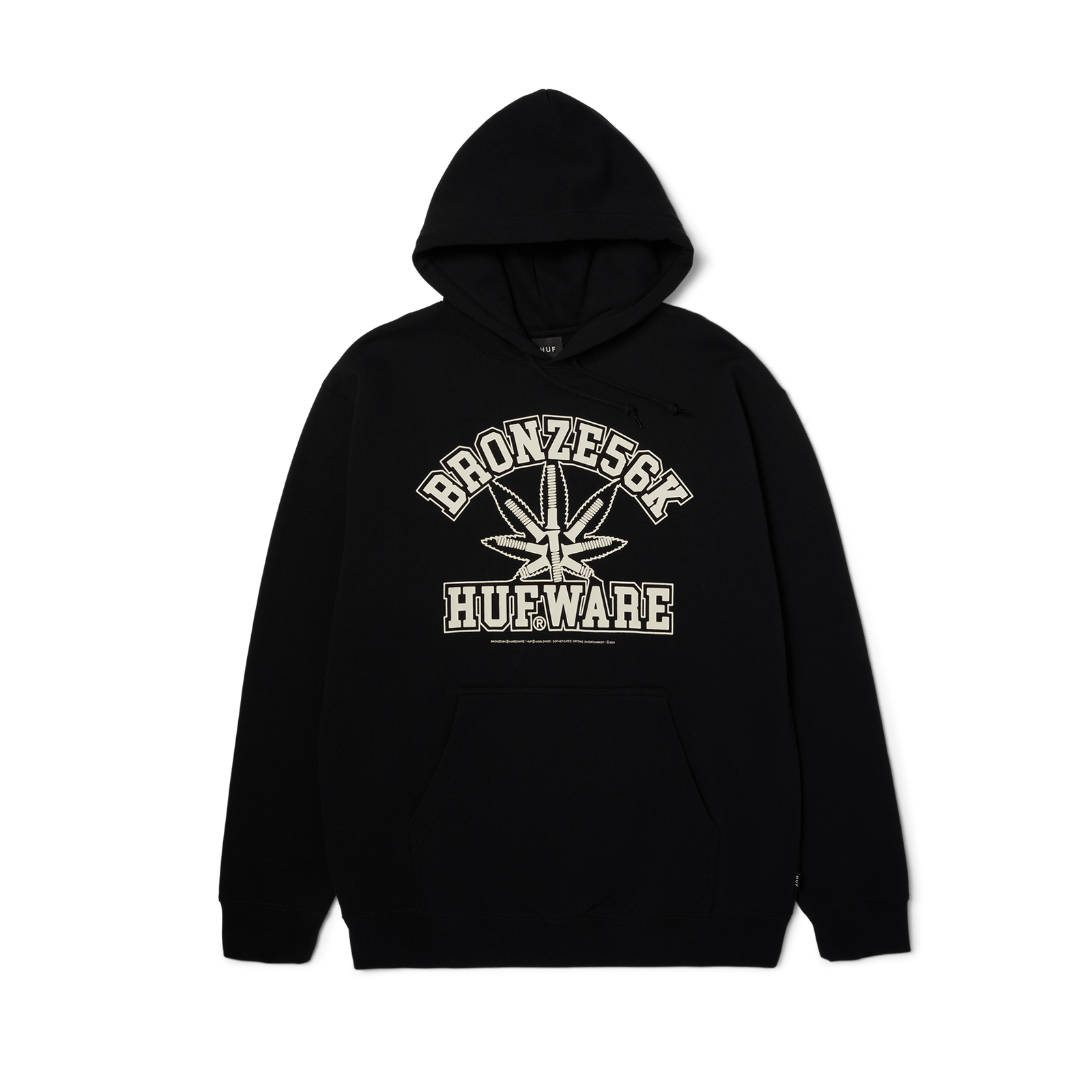 huf felpe Huf X Bronze Plantware P O Hoodie