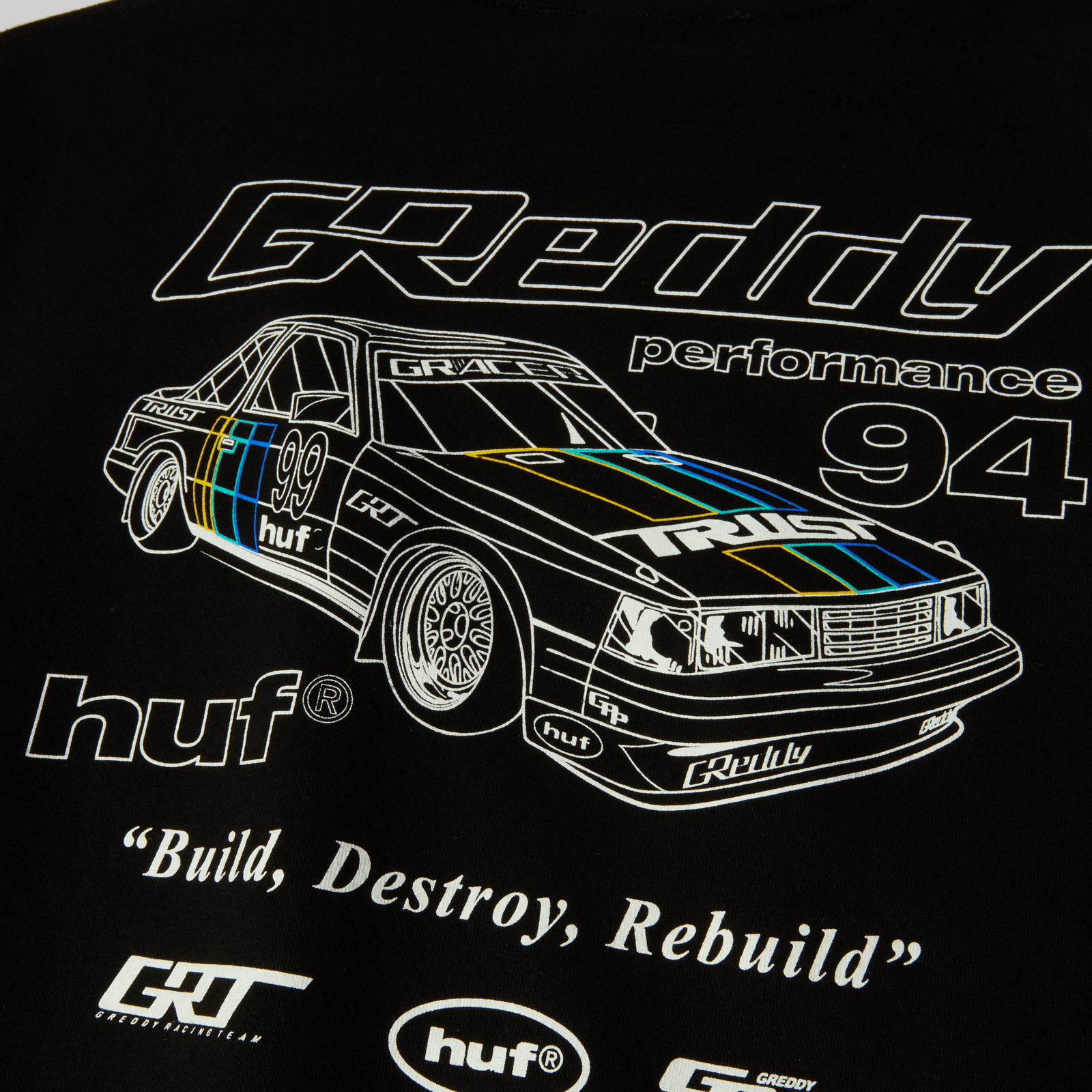 huf felpe Huf X Greddy Retro Mod Crew