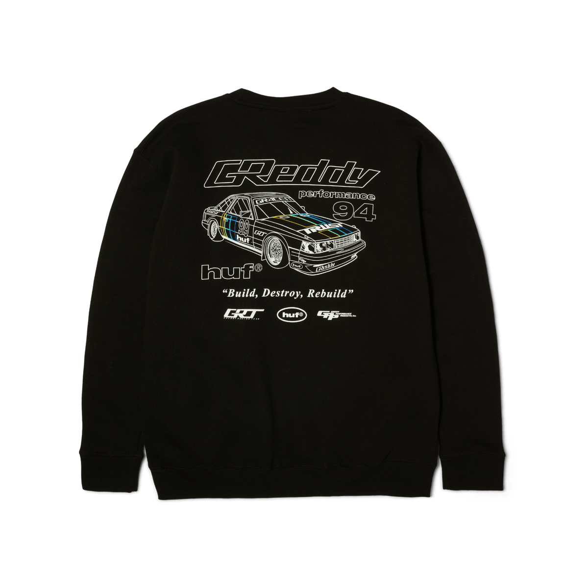 huf felpe Huf X Greddy Retro Mod Crew
