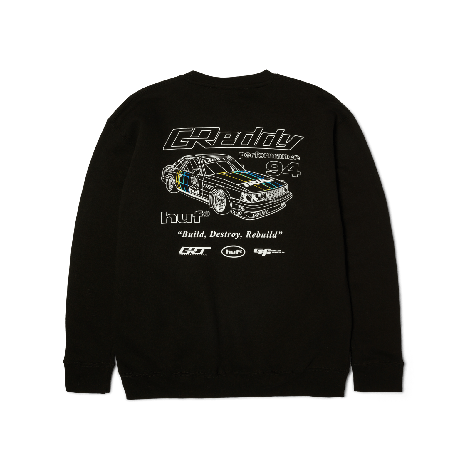 huf felpe Huf X Greddy Retro Mod Crew
