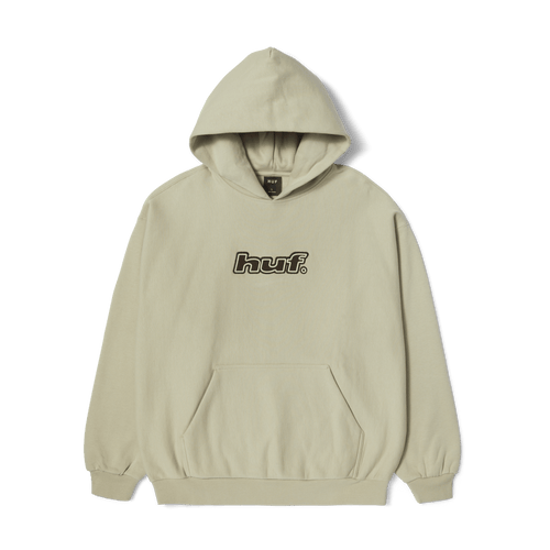 felpe huf LOGO APPLIQUE HOODED FLEECE