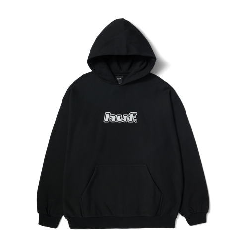 felpe huf LOGO APPLIQUE HOODED FLEECE