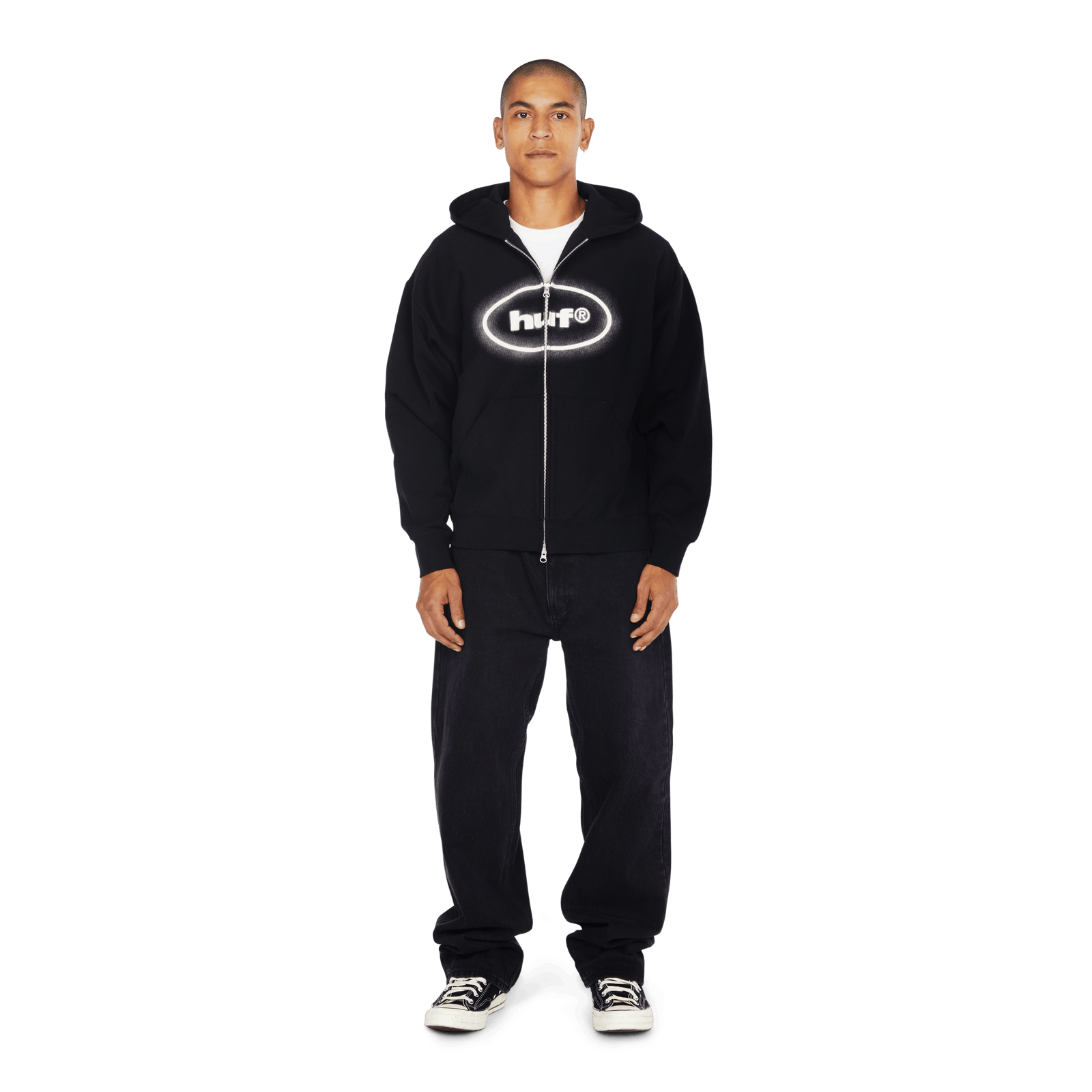 huf felpe Mickey Spray Fz Hoodie