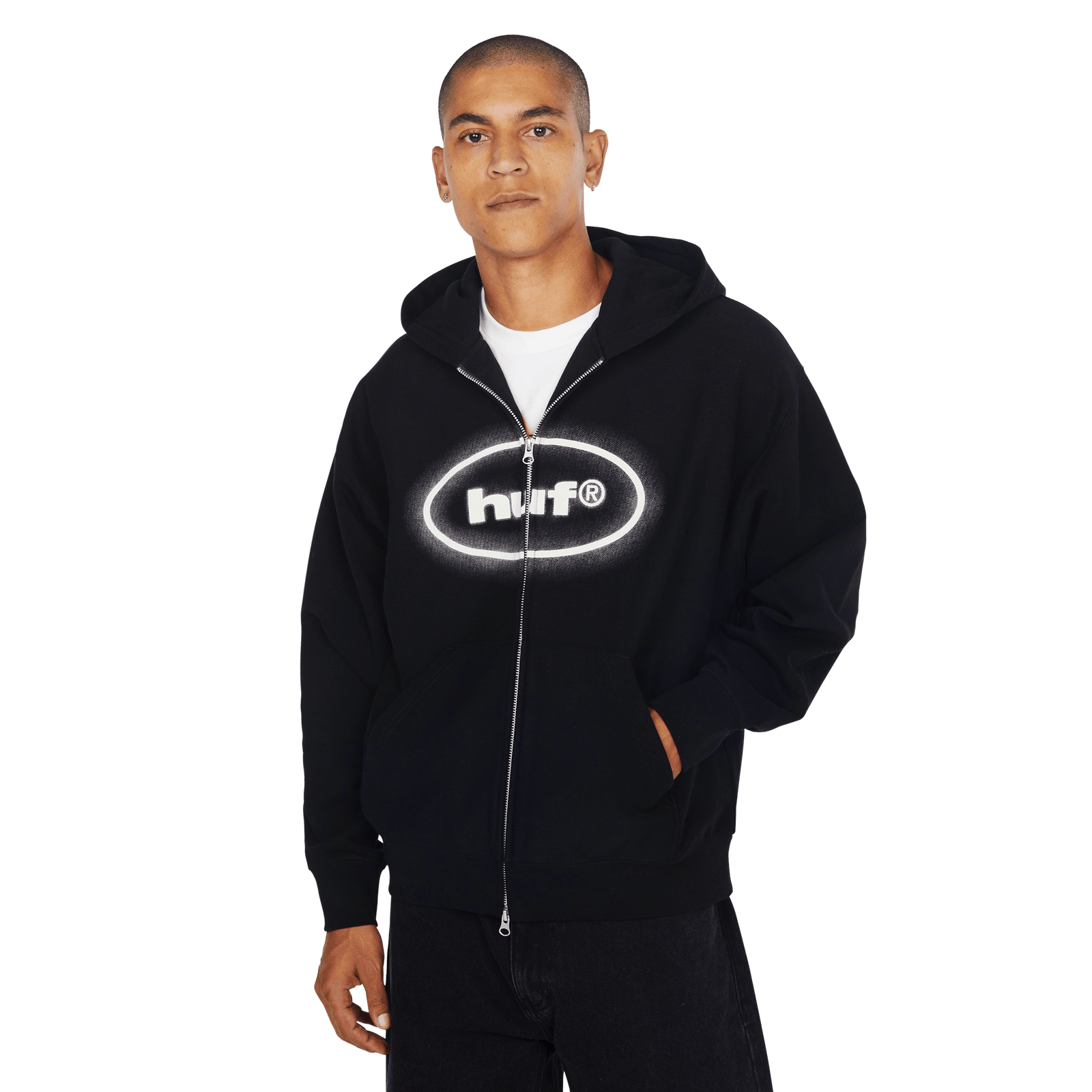 huf felpe Mickey Spray Fz Hoodie
