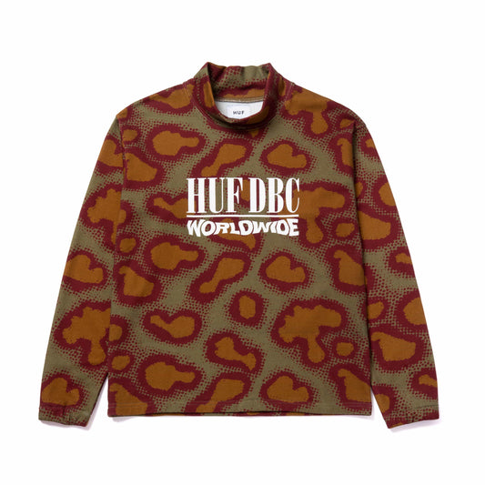 huf Network French Terry Crew Olive foto 6