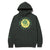 felpe huf OPPOSITE OF LOW P/O HOODIE - FOREST GREEN