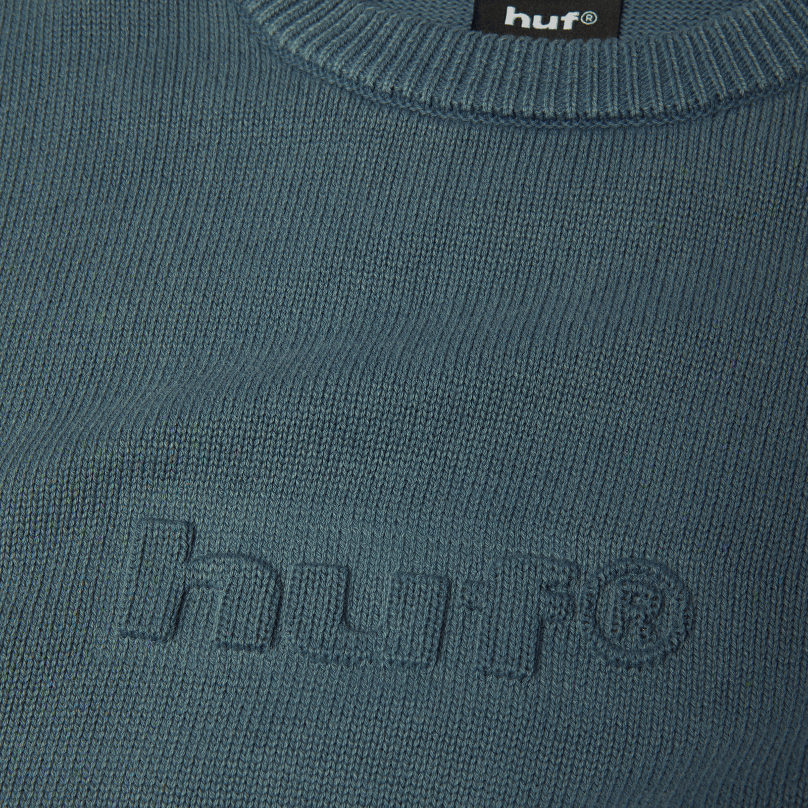 huf felpe Pacific Wash Embossed Crewneck