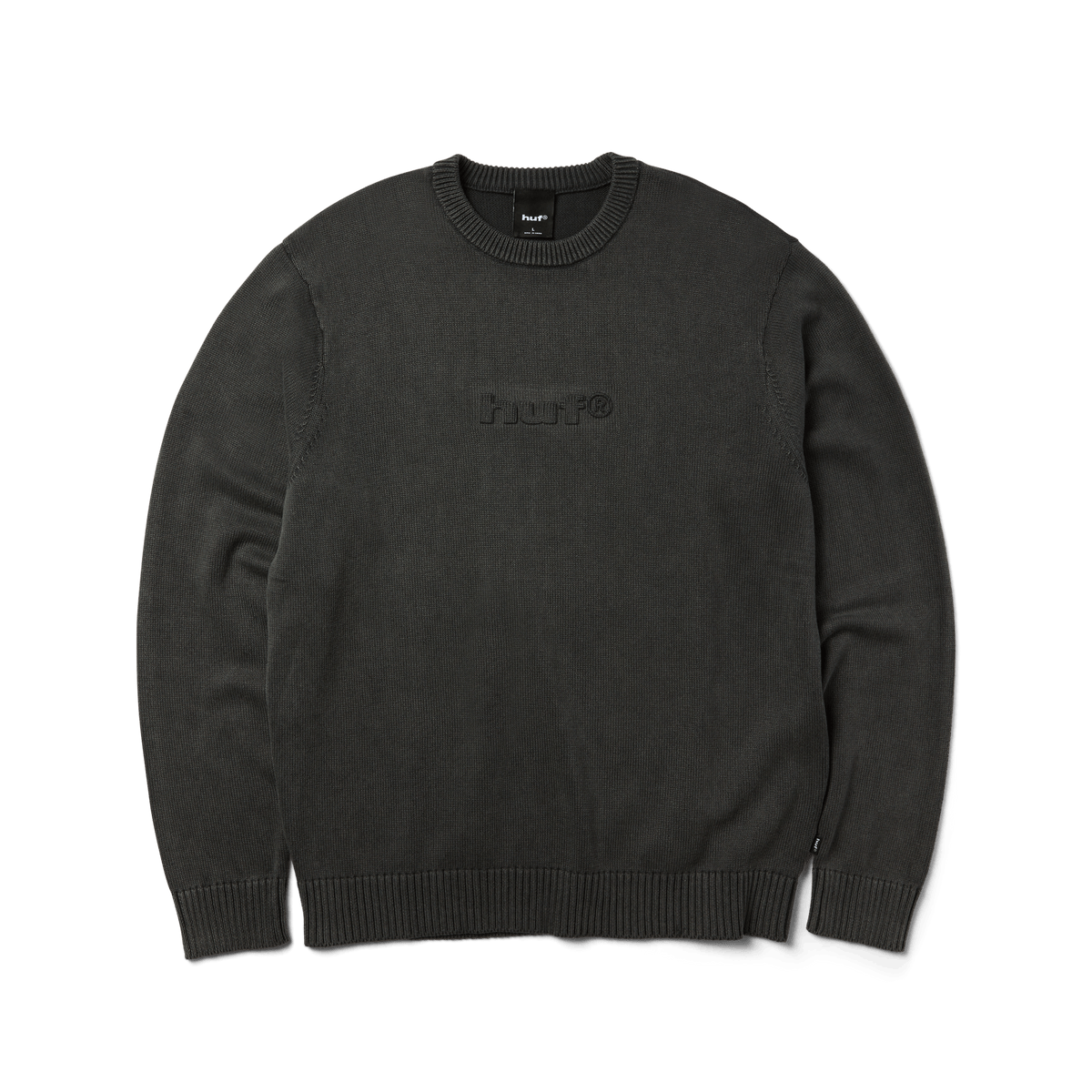 huf felpe Pacific Wash Embossed Crewneck