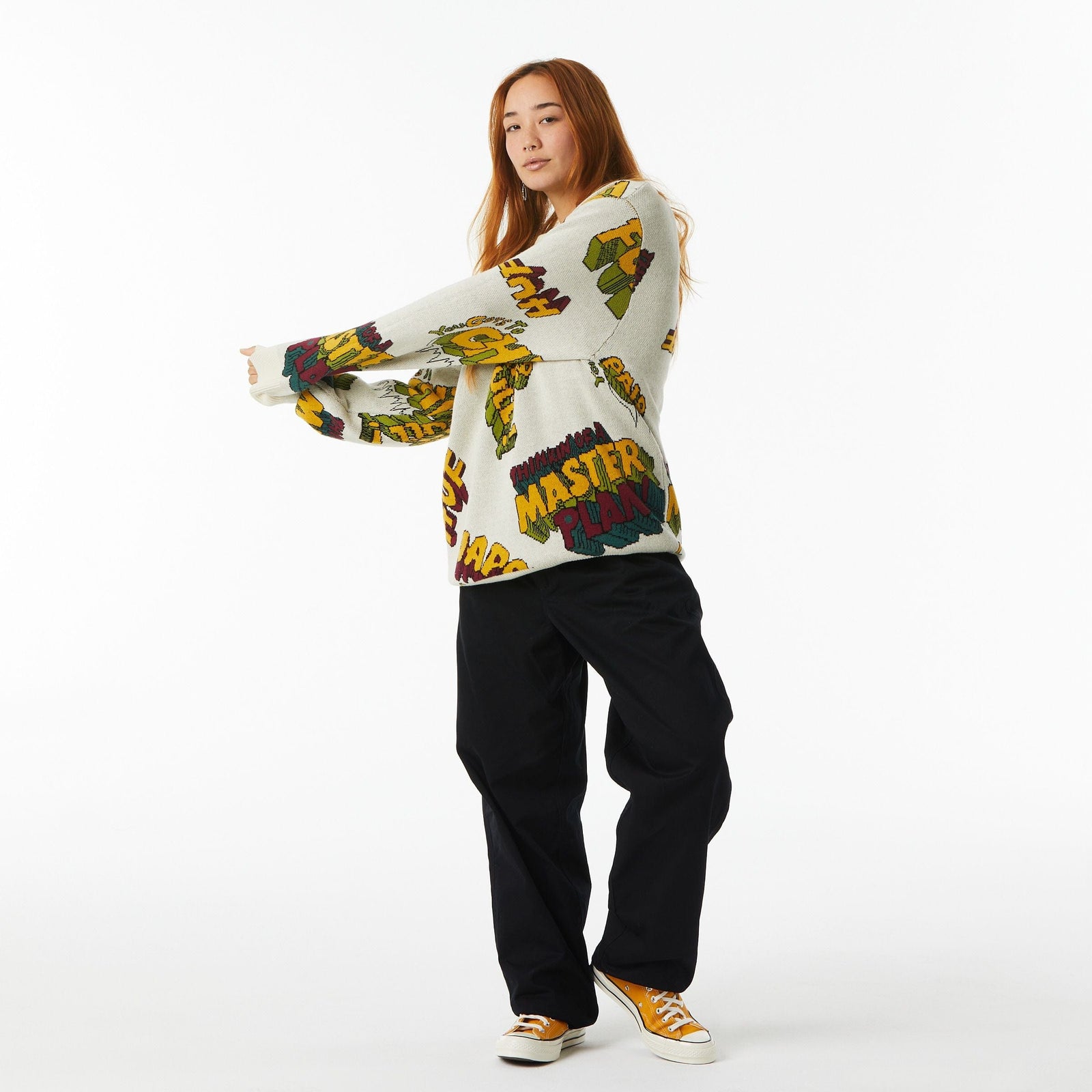 huf felpe PAID IN FULL CREWNECK SWEATER