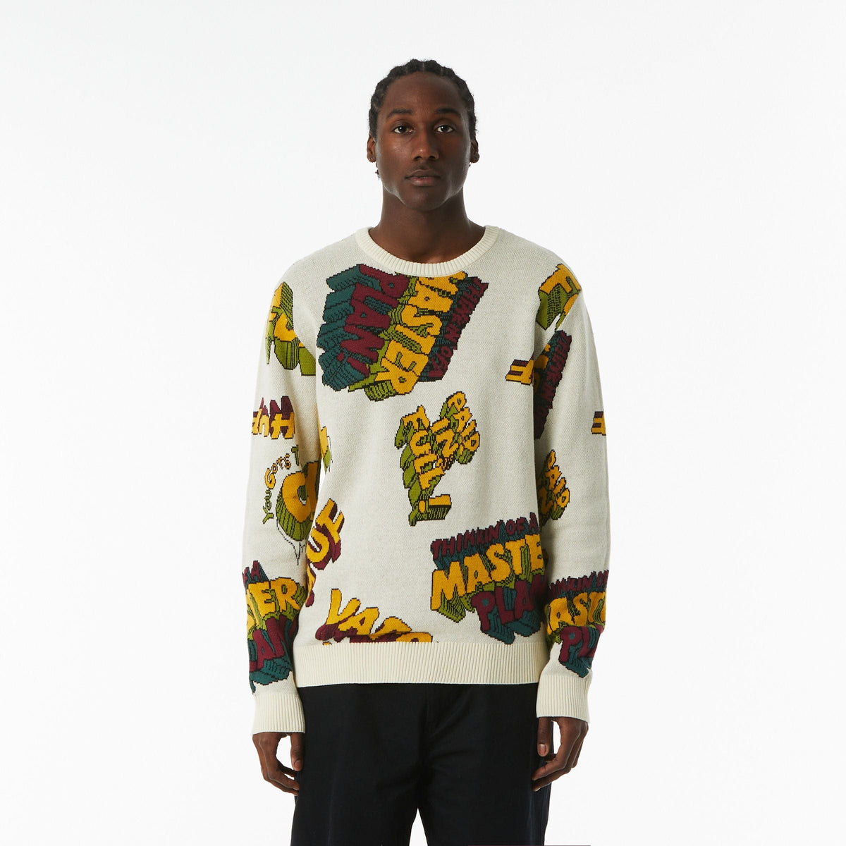 huf felpe PAID IN FULL CREWNECK SWEATER