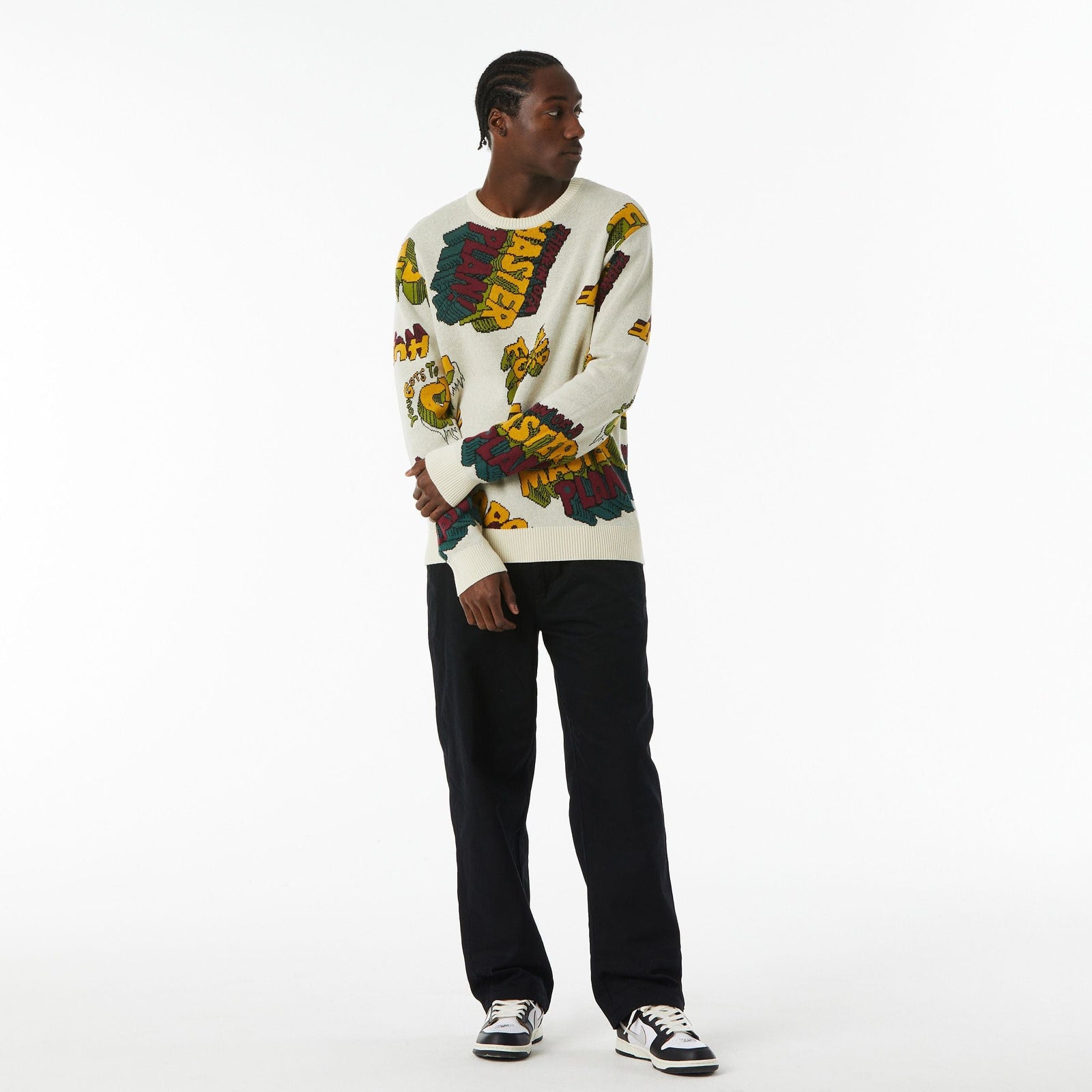 huf felpe PAID IN FULL CREWNECK SWEATER
