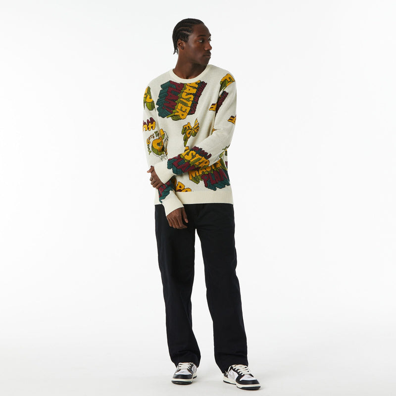 huf felpe PAID IN FULL CREWNECK SWEATER