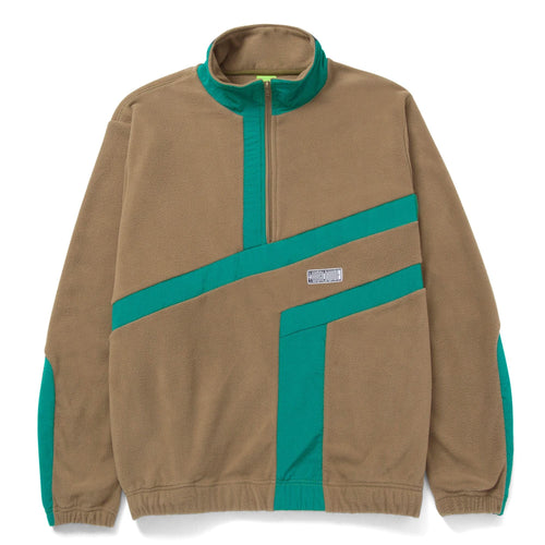 felpe huf RANGE QUARTER ZIP POLAR FLEECE - OLIVE