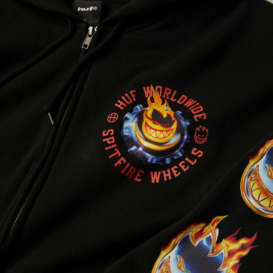 huf Spitfire Chrome Head Full Zip Hoodie foto 3