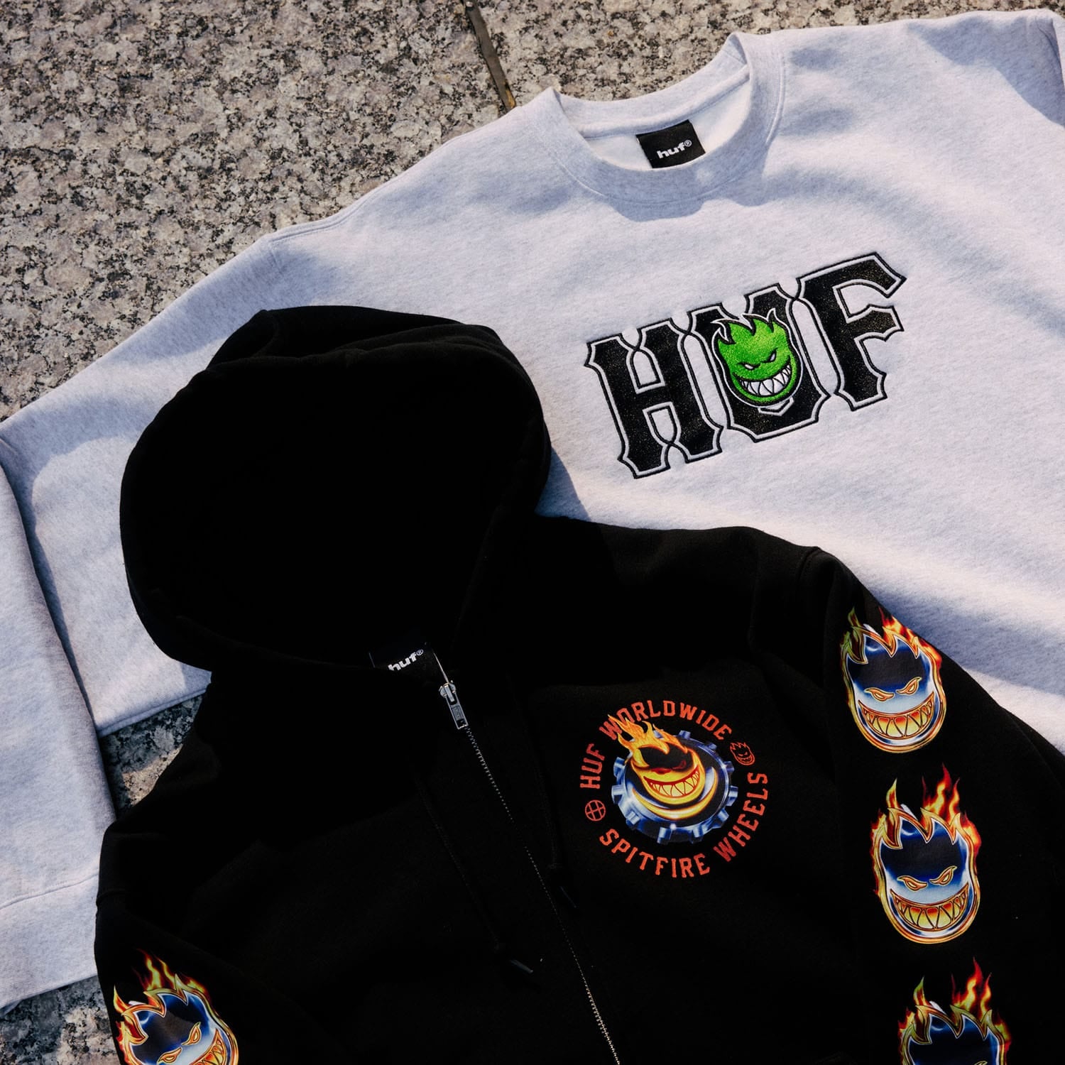 huf felpe Spitfire Chrome Head Fz Hoodie