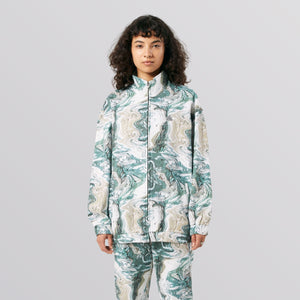 SWIRL OVERSIZED FLEECE F/Z - OLIVE