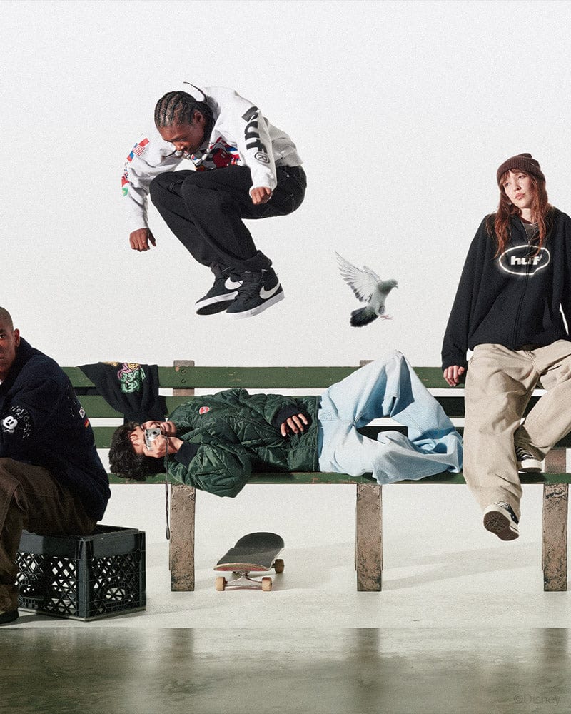huf felpe Worldwide Tour Crewneck