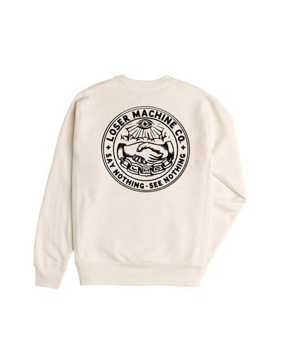 felpe loser machine SECRET SOCIETY STOCK CREW FLEECE