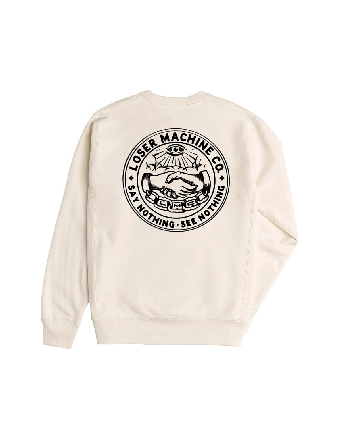 loser machine felpe Secret Society Stock Crew Fleece