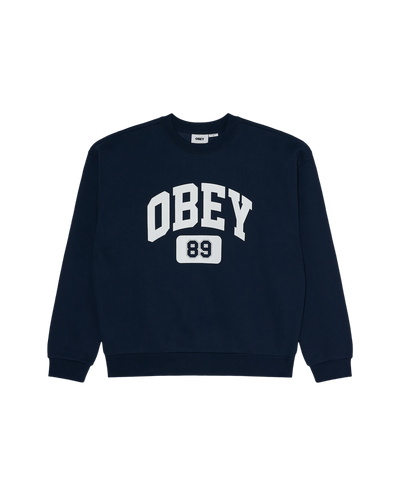 felpe obey ACADEMY EXTRA HEAVY CREW FLEECE