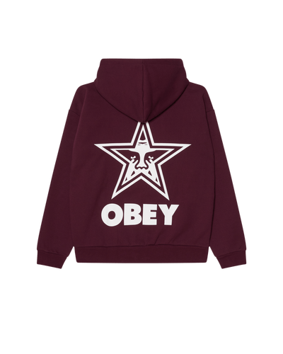 felpe obey BOLD STAR EXTRA HEAVY HOOD FLEECE