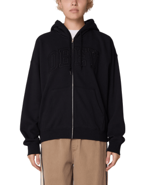 Collegiate Baggy Relaxed Zip Hood Fleece