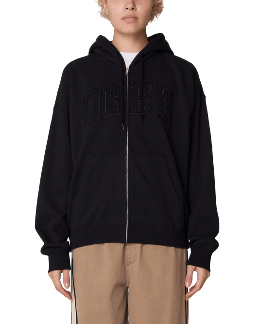 obey Collegiate Baggy Relaxed Zip Hood Fleece foto 1