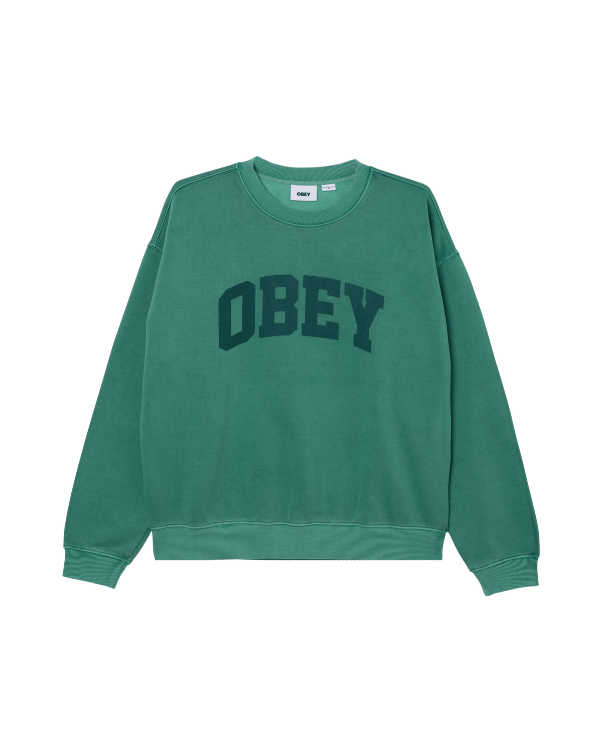 obey felpe Collegiate Pigment Crew Fleece