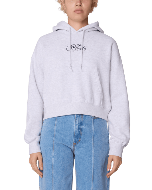 obey Handwriting Cropped Hood Fleece foto 1