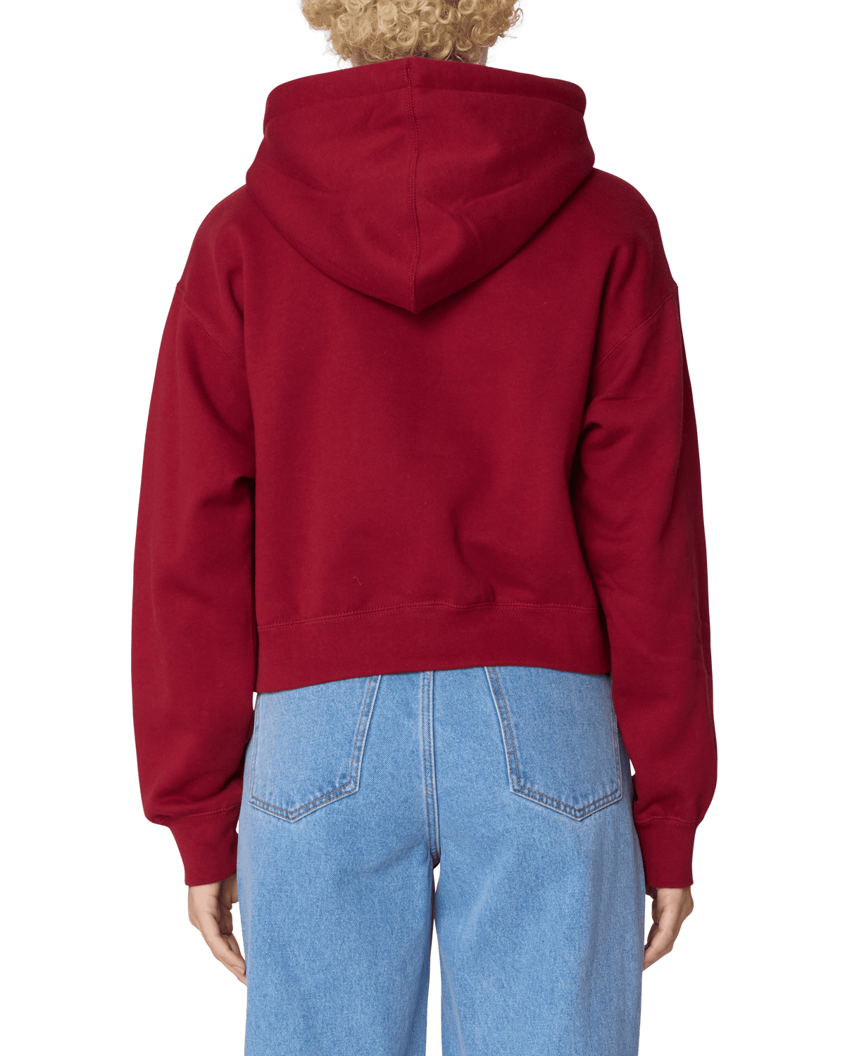 obey felpe Handwriting Cropped Hood Fleece