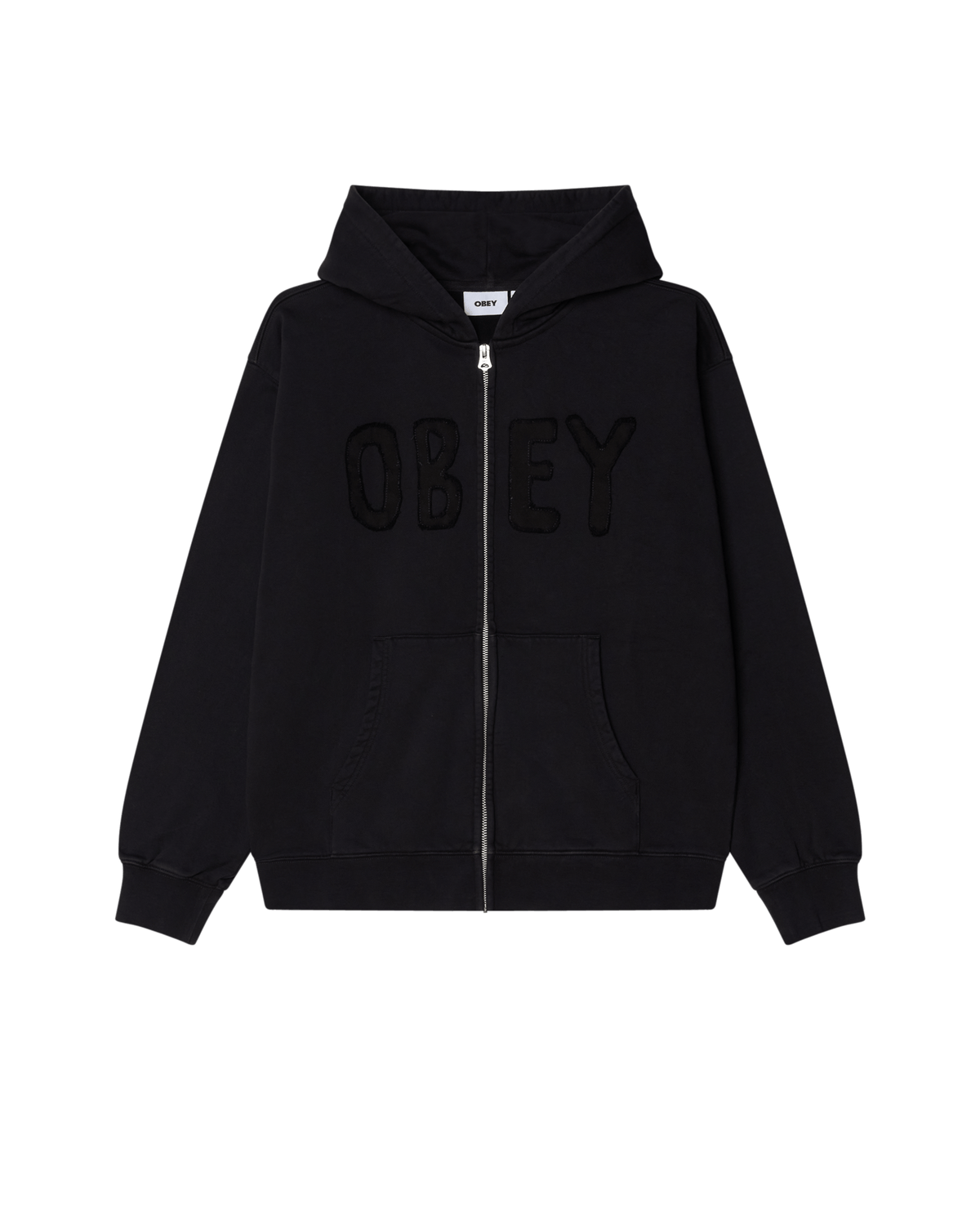 obey felpe Hybrid Faded Zip Hood Fleece