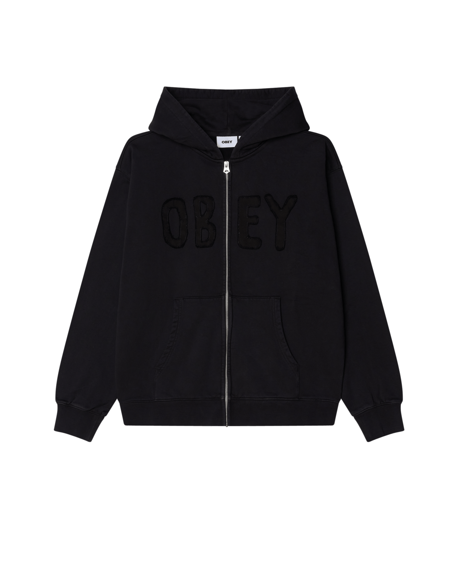 obey felpe Hybrid Faded Zip Hood Fleece