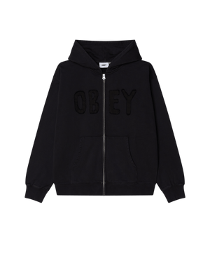 Hybrid Faded Zip Hood Fleece