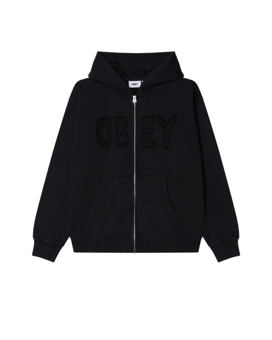 obey Hybrid Faded Zip Hood Fleece foto 1