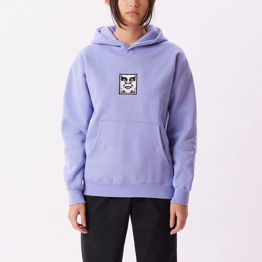 obey ICON EXTRA HEAVY HOOD FLEECE - DIGITAL VIOLET foto 2