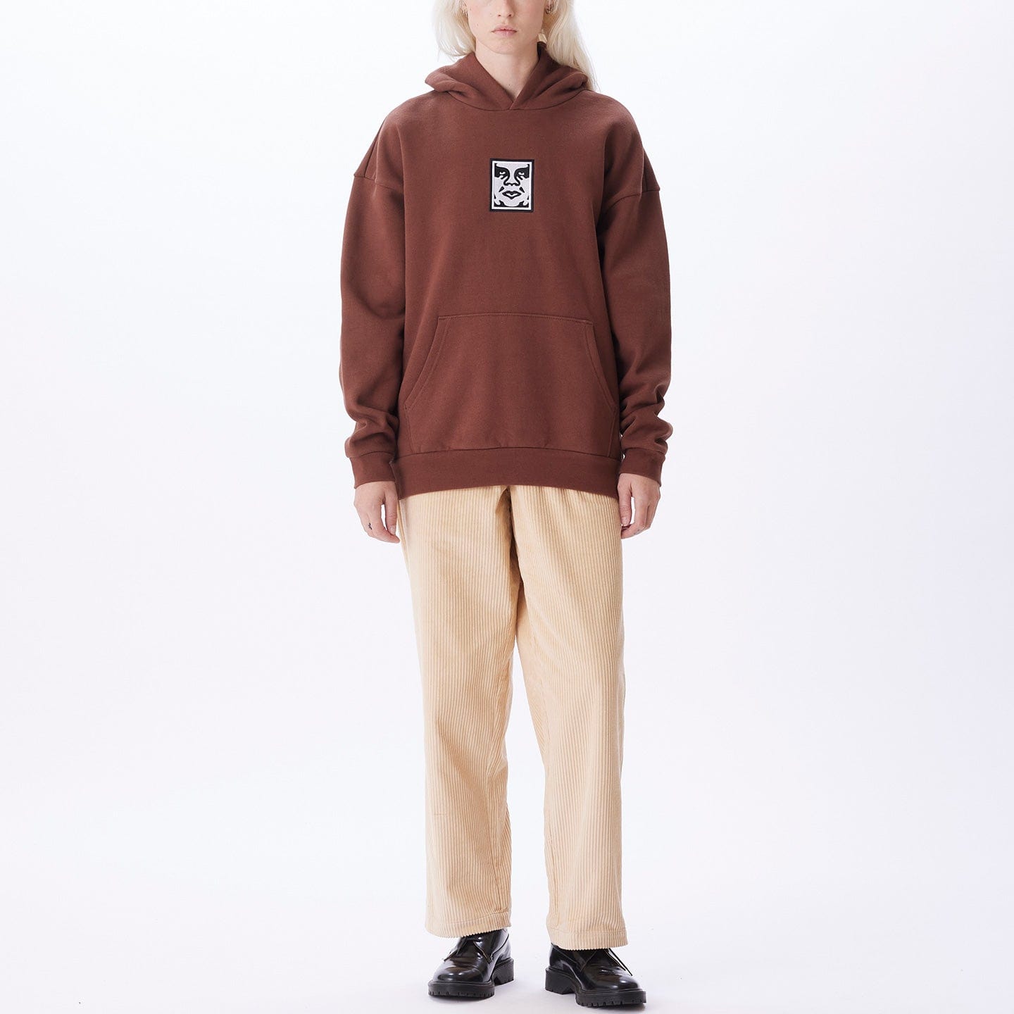 obey felpe ICON EXTRA HEAVY HOOD II FLEECE