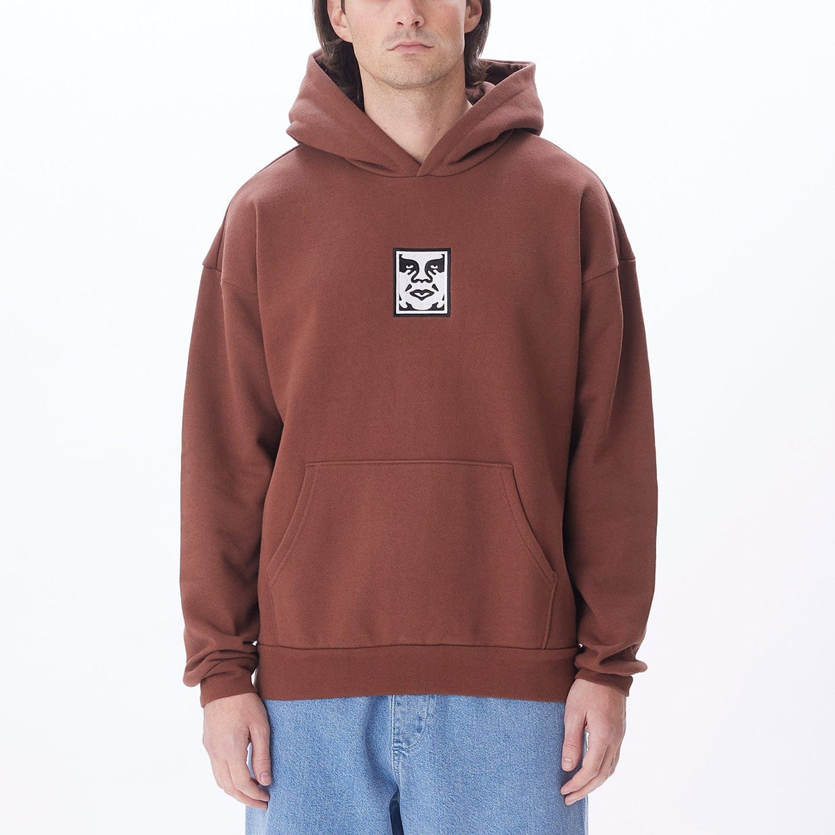 obey felpe ICON EXTRA HEAVY HOOD II FLEECE