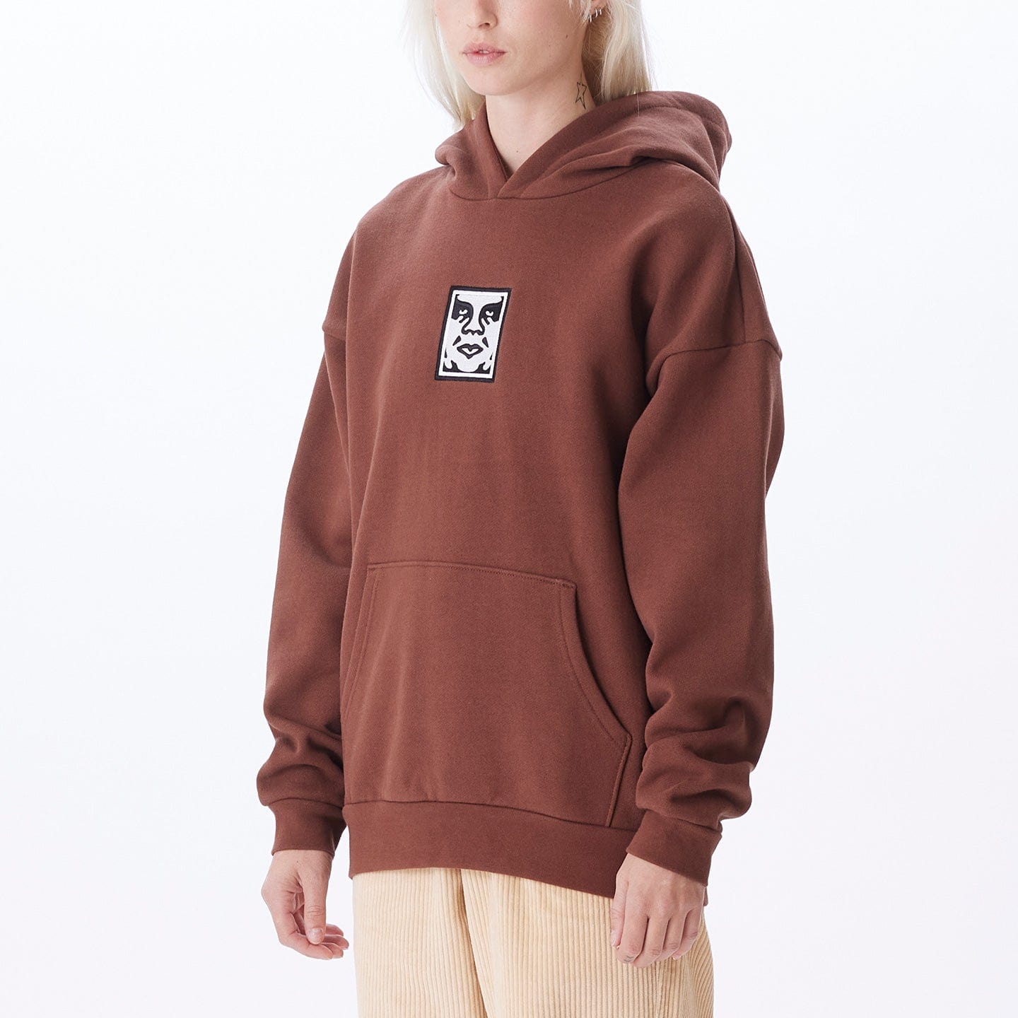 obey felpe ICON EXTRA HEAVY HOOD II FLEECE