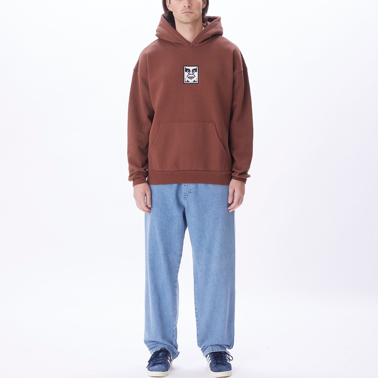 obey felpe ICON EXTRA HEAVY HOOD II FLEECE
