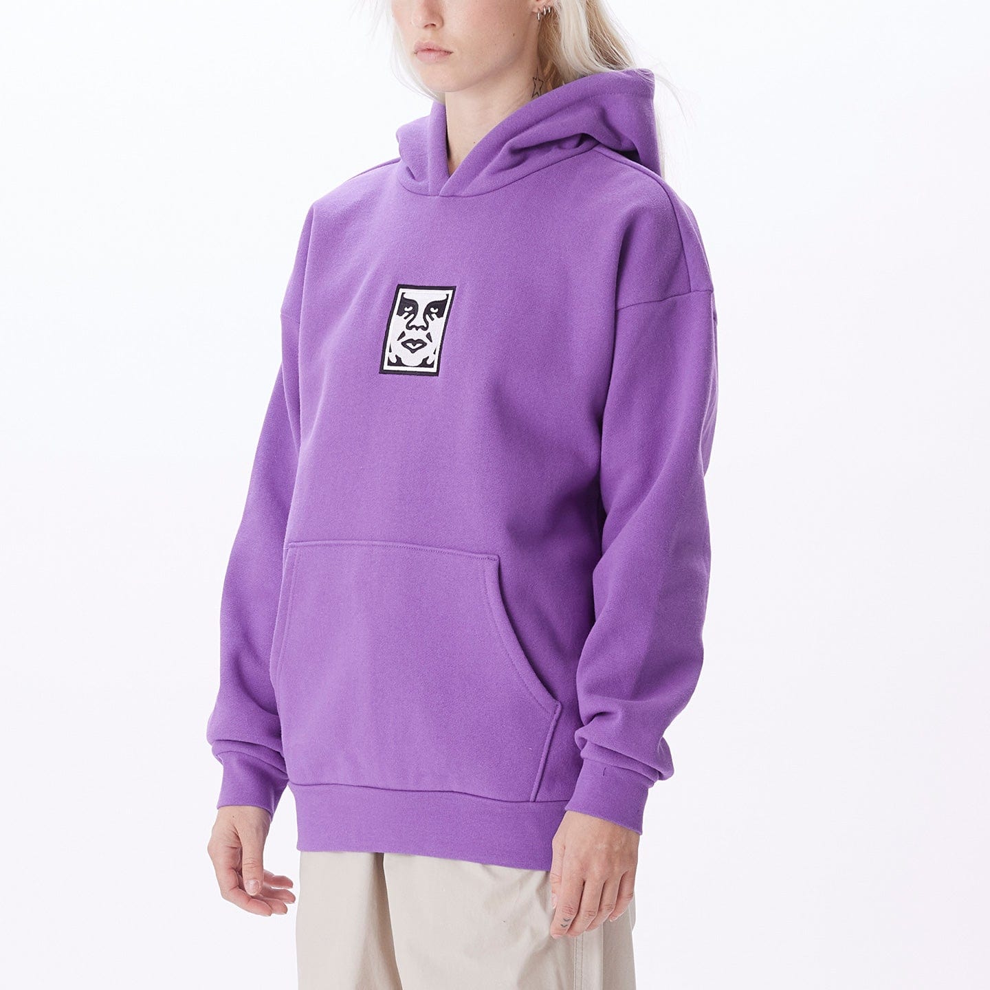 obey felpe ICON EXTRA HEAVY HOOD II FLEECE